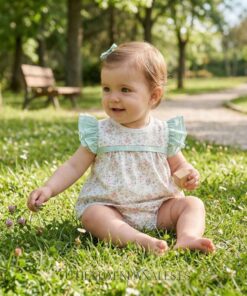 Conjunto ranita y braga VICHY VERDE Babidu familia Dulzura