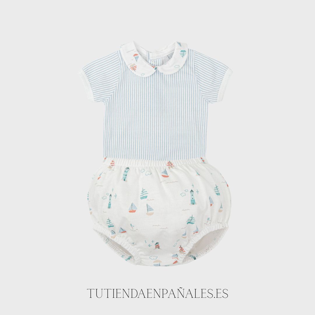 Conjunto body y ranita Babidu familia Mirada - Imagen 3