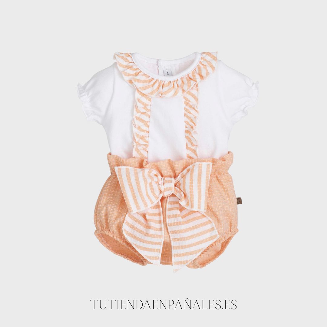Conjunto pololo niña GRAN LAZADA melocotón - Imagen 3