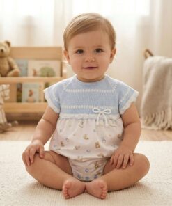 Pelele cuerpo punto JUGUETES celeste