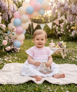 Vestido cuerpo punto JUGUETES rosa