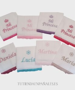 Gasa personalizada BAMBULA blanca