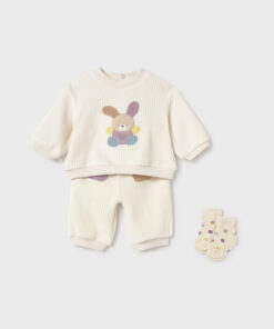 Conjunto chandal con calcetines Mayoral CONEJITO PELUCHE