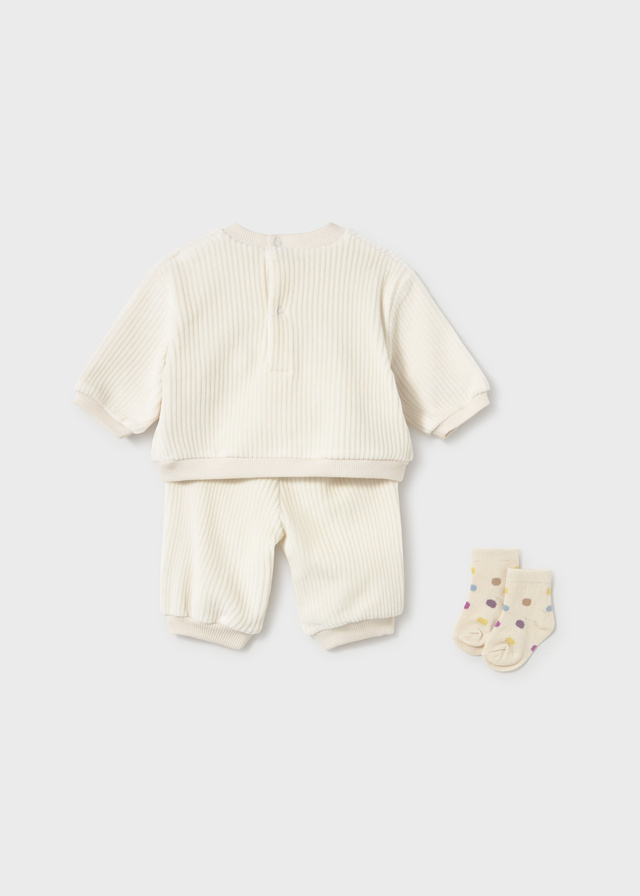 Conjunto chandal con calcetines Mayoral CONEJITO PELUCHE - Imagen 3