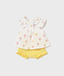 Conjunto blusa y tricot Mayoral GLOBOS SUNNY
