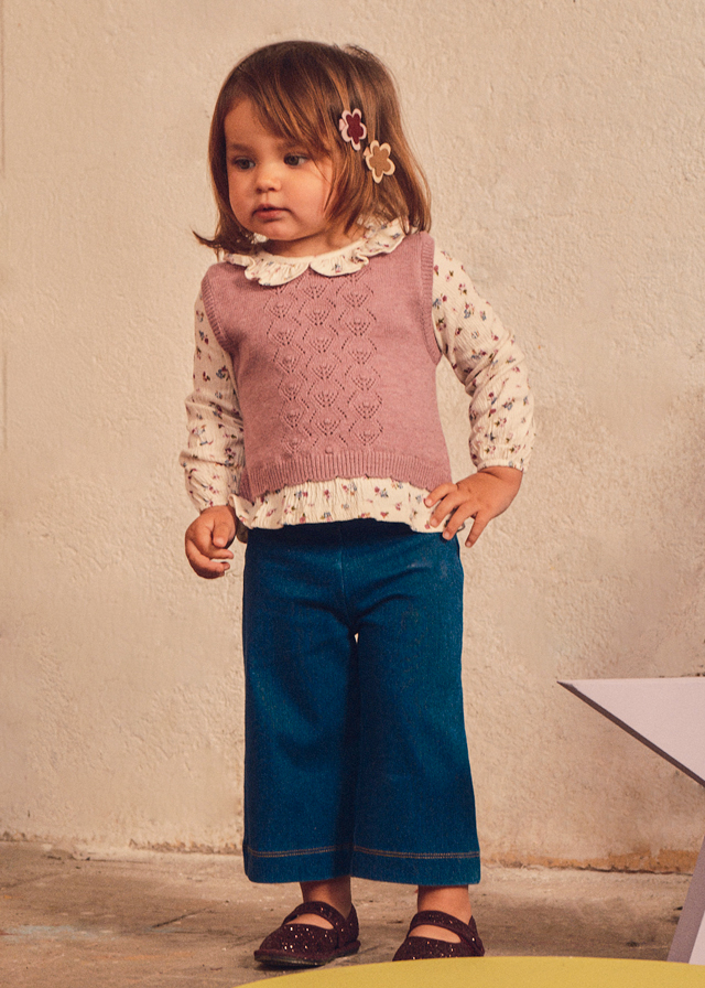 Conjunto pantalón chaleco unido Mayoral VIOLETA - Imagen 2