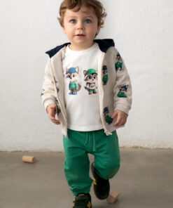 Chandal 3 piezas algodón Mayoral ZORRITO GORRA verde