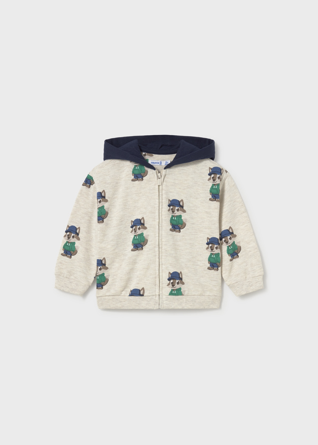 Chandal 3 piezas algodón Mayoral ZORRITO GORRA verde - Imagen 6