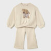 Chandal 2 piezas algodón Mayoral PERRITA BORREGUITO crema