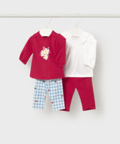 Conjunto leggings 2 piezas algodón Mayoral RED FLOWER