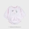 Conjunto pololo 2 piezas PERRITO VOLANTE rosa