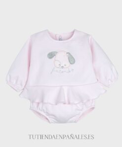 Conjunto pololo 2 piezas PERRITO VOLANTE rosa