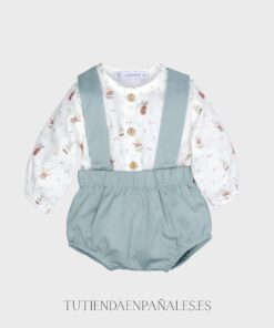Conjunto peto 2 piezas MÚSICOS verde