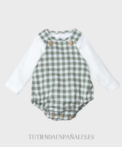 Conjunto peto 2 piezas CUADRO VICHY verde