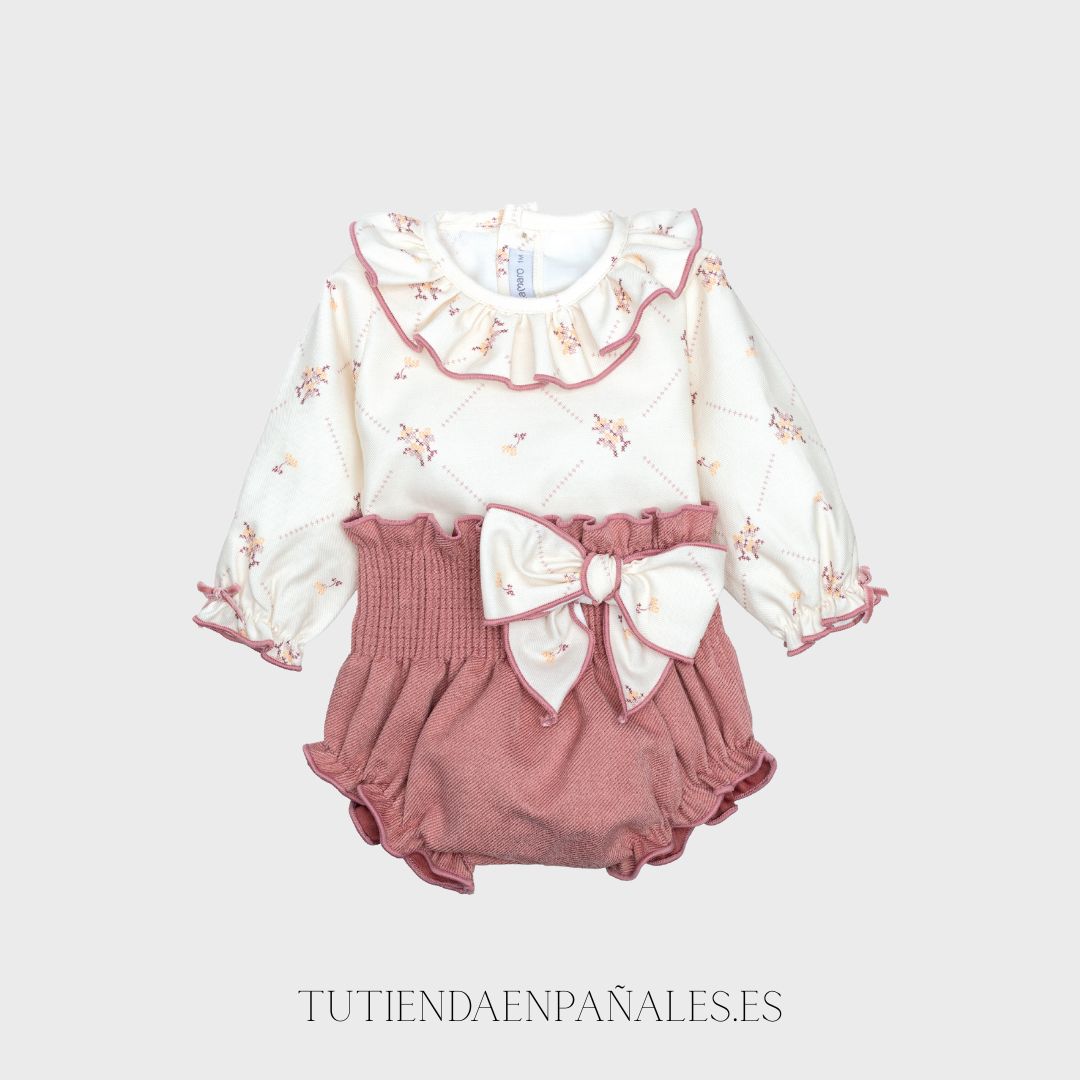 Conjunto pololo 2 piezas LAZADA nude