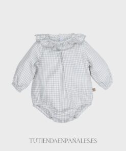 Pelele CUADRO VICHY gris