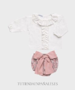 Conjunto camisa volantes y braga Juliana FLORECITAS