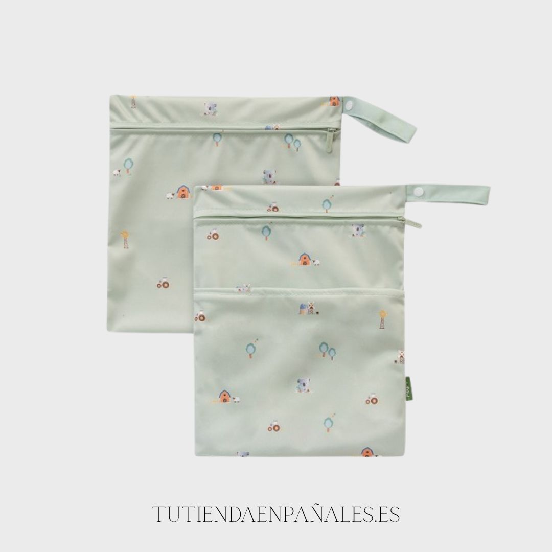 PACK 2 BOLSAS ROPA IMPERMEABLE modelo granja