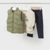 Conjunto chaleco Mayoral DINO PATINETE verde
