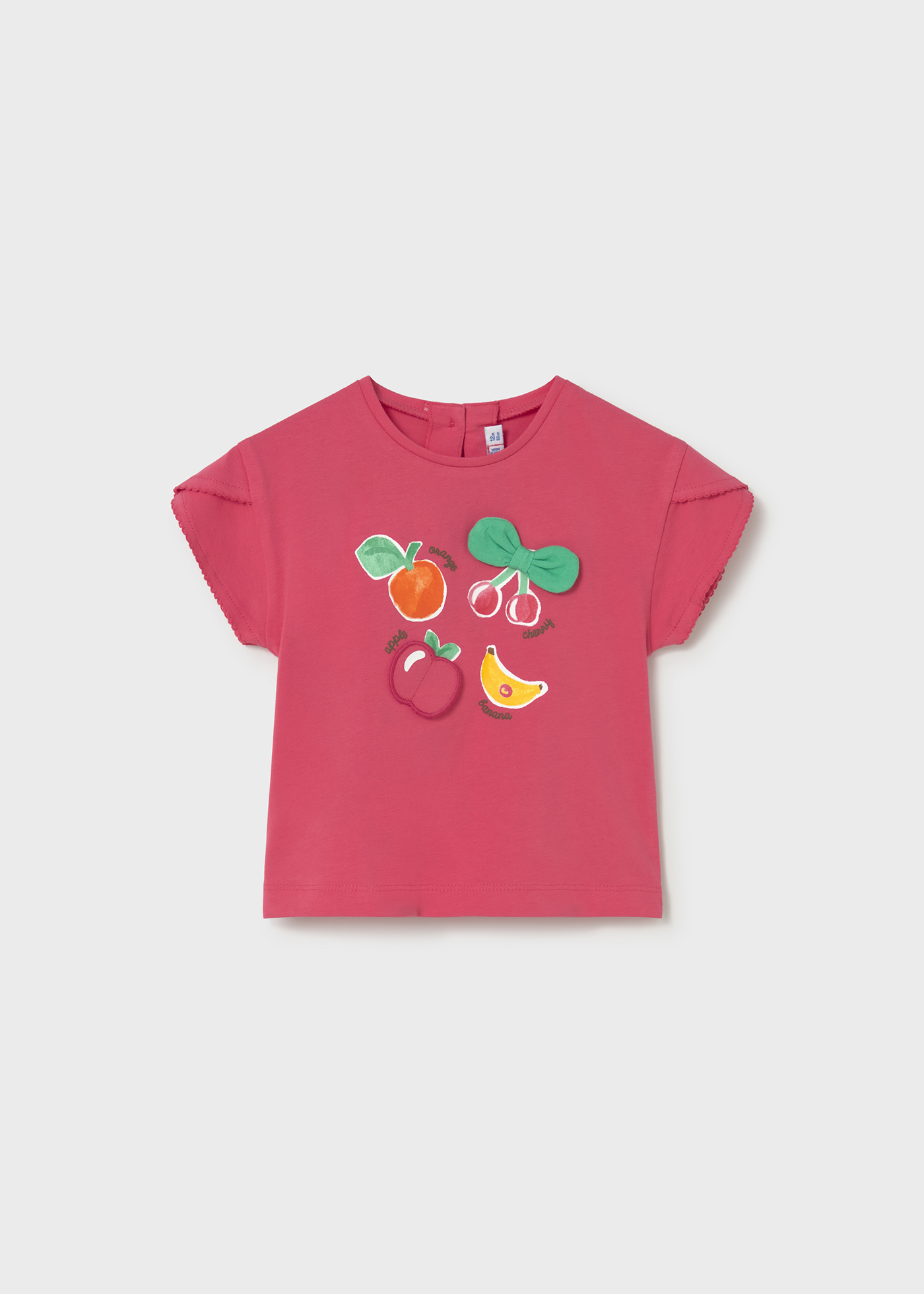 Camiseta manga corta Mayoral FRUITS fucsia