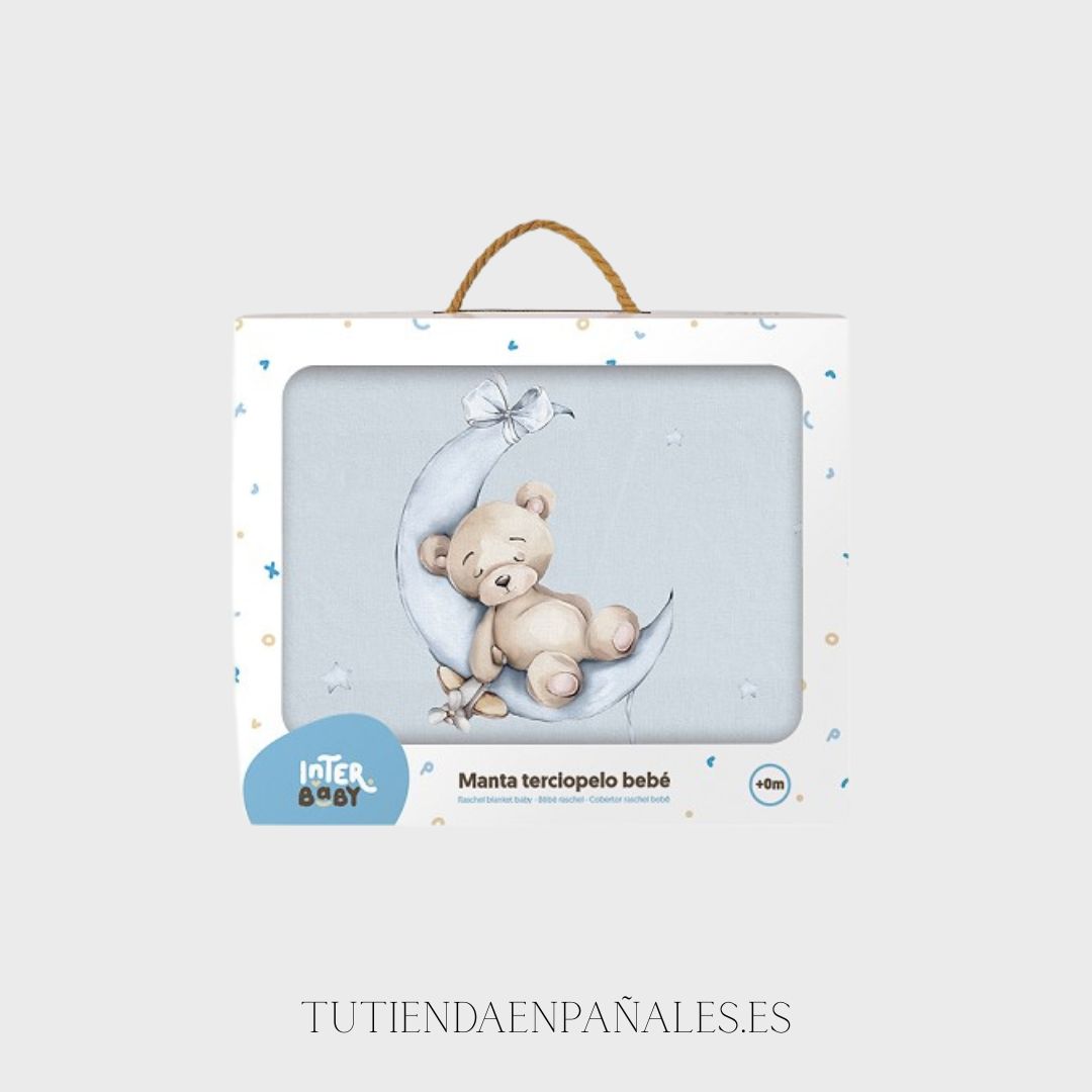 Manta cuna Interbaby OSO LUNA ESTRELLAS