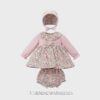 Jesusín con braga y capota reborn LAZO FLORES rosa
