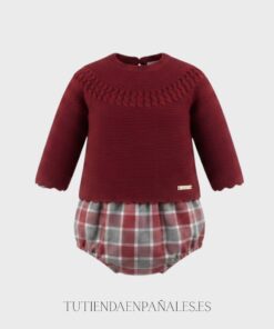 Conjunto suéter lana pololo ESCOCÉS